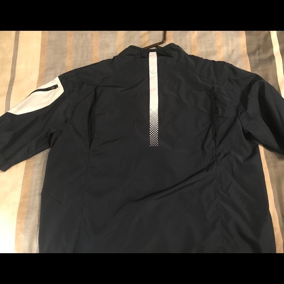 Men’s Badger 1/4 Zip Jacket Large Navy - Picture 4 of 4